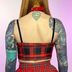 AE Womens Buckle Me Up Crop Top