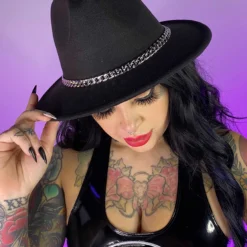 AE Womens Wide Brim Fedora Hat