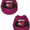Neva Nude Poppin' Cherries Glitter Lips Nipple Pasties Accessories