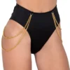 Roma Candy Lane High Waisted Shorts With Chain Detail Rave Bottoms