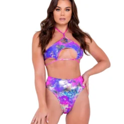 Roma Violet Rebel High-Waist Shorts