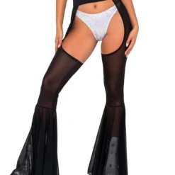 Roma Joyride Mesh Bell Bottom Chaps New