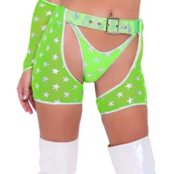 Roma Green Cosmic Stardust Chaps