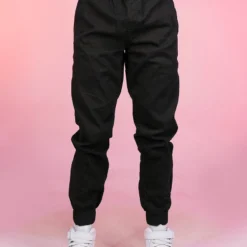 Phillip Marciano LLC Men's Black Twill Joggers Pants X Joggers