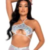 Roma Ice Prism Cutout Tie Top