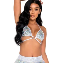 Roma Ice Prism Ring Bikini Top