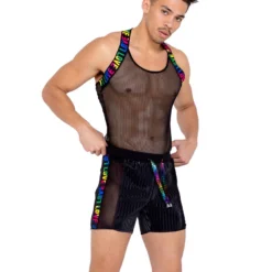 Roma Rainbow Love Two-Tone Biker Shorts