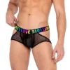 Roma Rainbow Love Fishnet Jockstrap