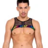 Roma New Rainbow Love Chain Fishnet Harness