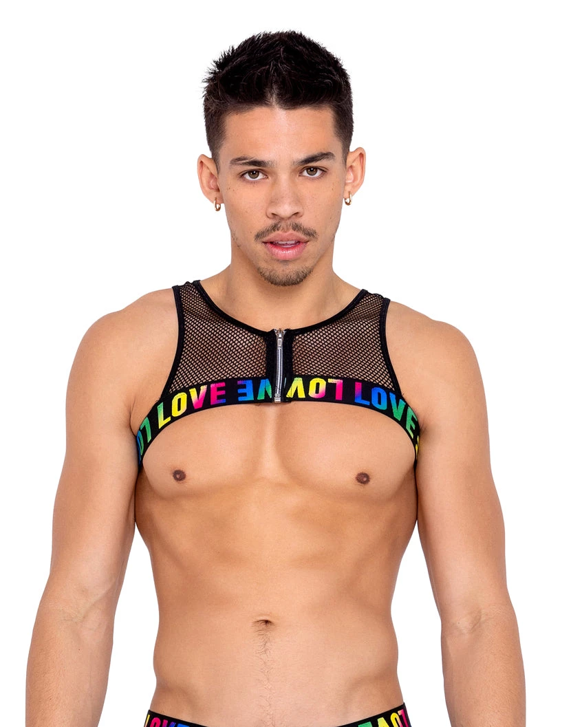 Roma New Rainbow Love Chain Fishnet Harness 1 Roma New Rainbow Love Chain Fishnet Harness