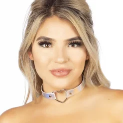 AE Holographic Choker With Heart Ring 9 AE Holographic Choker With Heart Ring