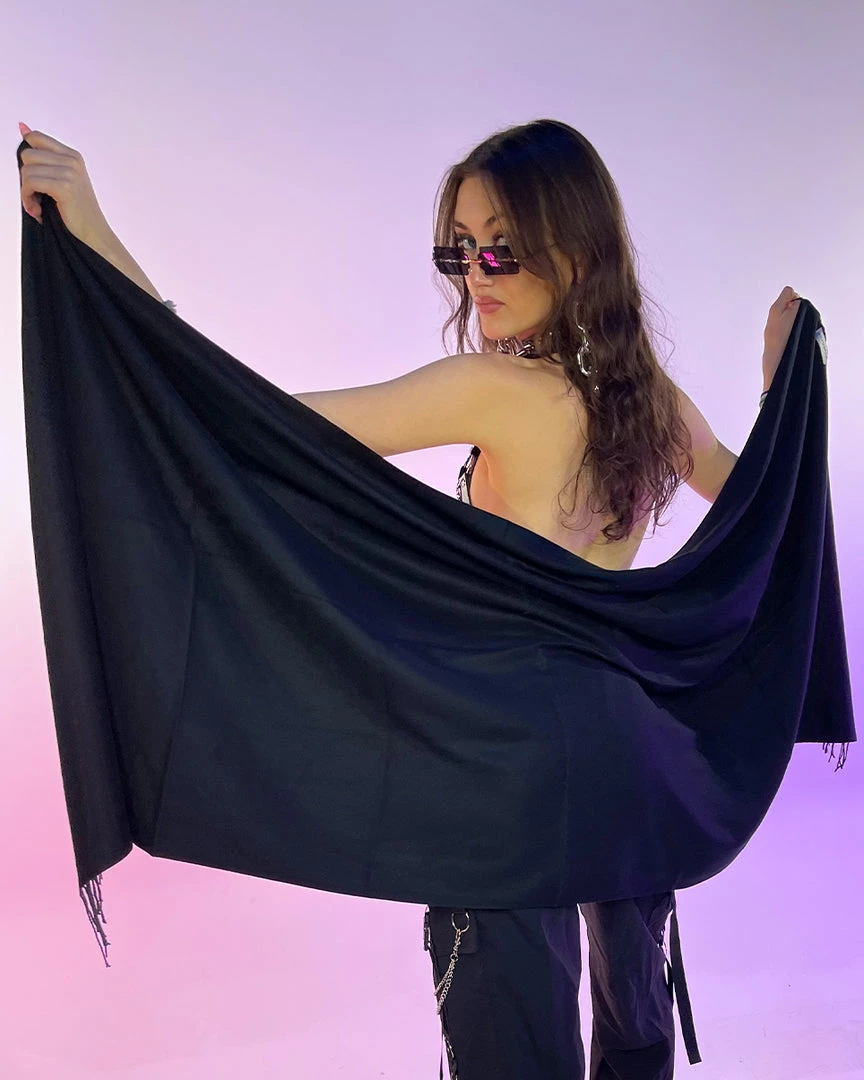 AE Womens Basic Solid Pashmina Scarf 6 AE Womens Basic Solid Pashmina Scarf