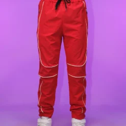 AE Womens Red Reflective Unisex Joggers 11 AE Womens Red Reflective Unisex Joggers