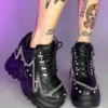 Realplay Corp Matte Black Space Candy Chained Sneakers
