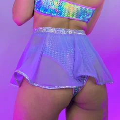 Roma Astro Candy Sheer Mesh Skirt New