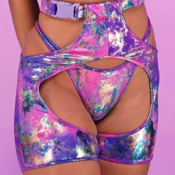 Roma Violet Rebel Buckle Chaps New