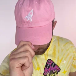 Space Yacht Pink Dad Hat