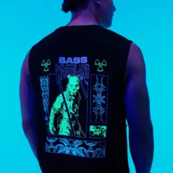 Jarmoo Womens Bass Wasteland Dystopia Muscle Tee