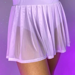 OhYes Fashion Y2K Doll Sheer Pleated Mini Skirt