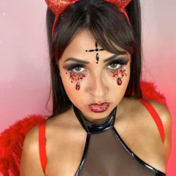 Leg Avenue Womens Devil Horns Glitter Headband