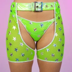 Roma Green Cosmic Stardust Chaps