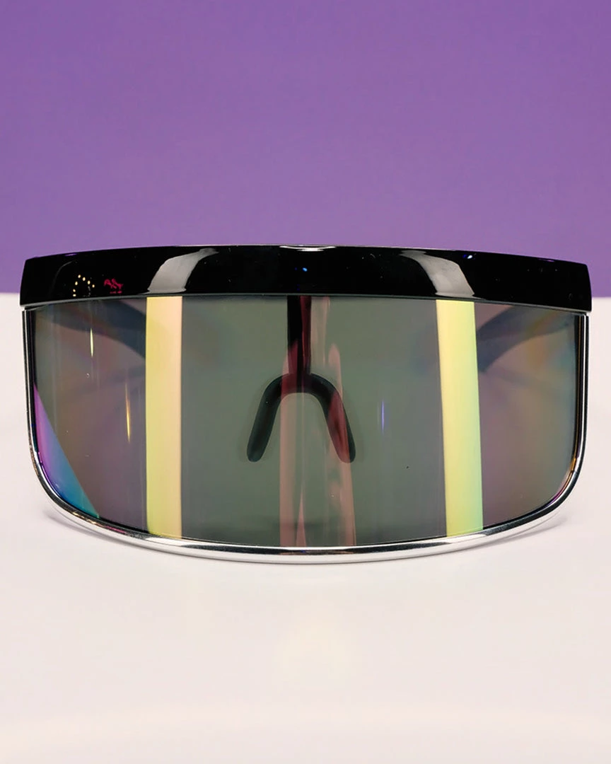 GloFX Galactic Invader Diffraction Visor – Rainbow Gradient 1 GloFX Galactic Invader Diffraction Visor – Rainbow Gradient