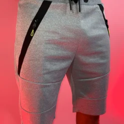 Phillip Marciano LLC Men's Tech Striped Neon Zipper Shorts Mens