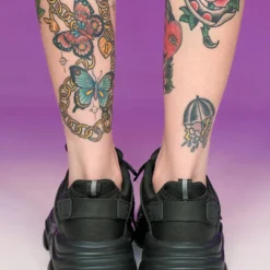 Berness Shoes Black Briella Chunky Sneakers