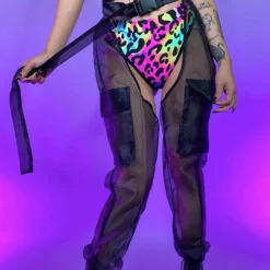 Hot And Delicious Sheer Possibilities Organza Chaps New