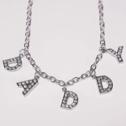 AE D-A-D-D-Y Rhinestone Necklace