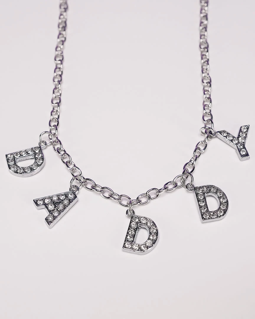 AE D-A-D-D-Y Rhinestone Necklace 1 AE D-A-D-D-Y Rhinestone Necklace