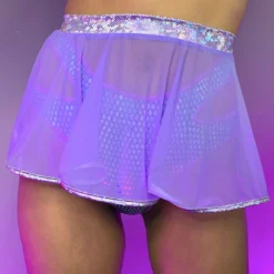 Roma Astro Candy Sheer Mesh Skirt New