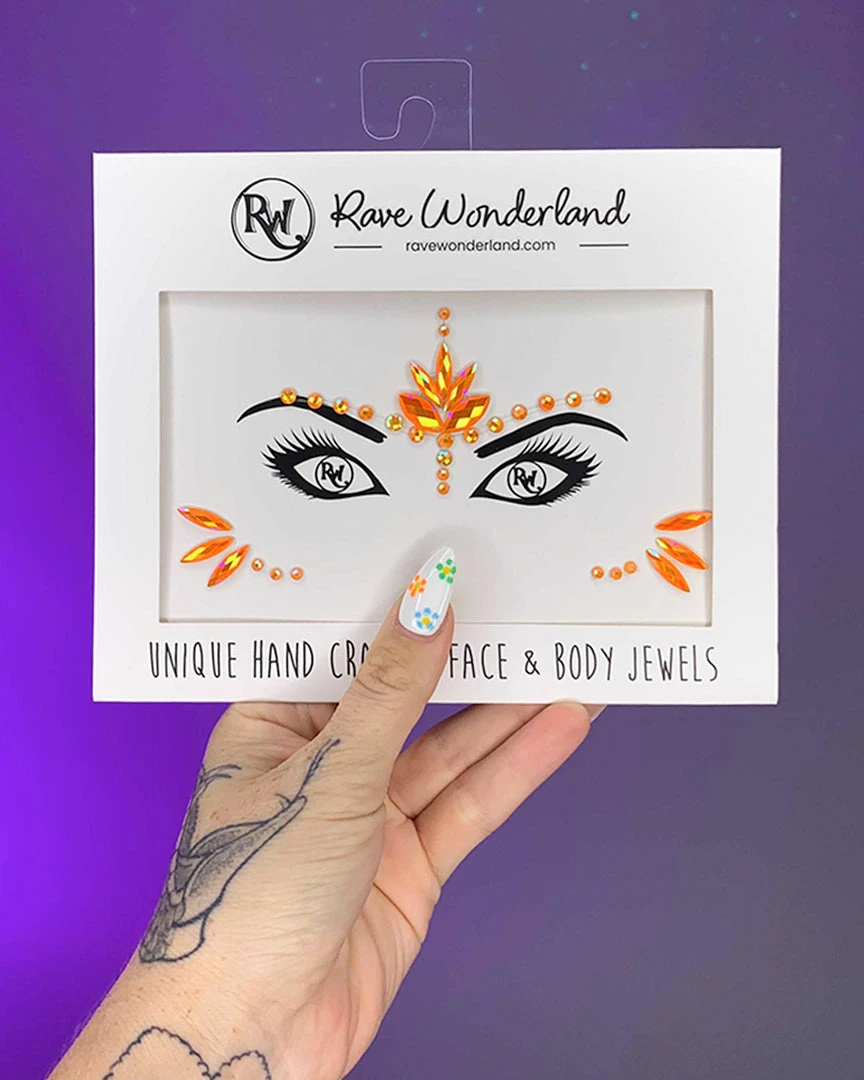 Uniflying Accessories Orange Julius Face Jewel 1 Uniflying Accessories Orange Julius Face Jewel