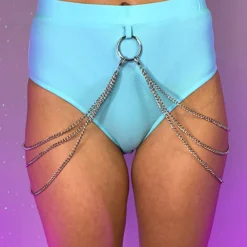 OhYes Fashion New Say A Prayer Cascading Chain High Waist Bottoms