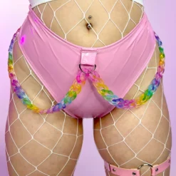 J. Valentine Baby Pink Kandi Kid High Waist Thong