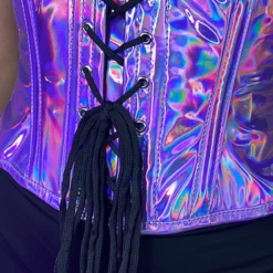 Daisy's Corsets New Lavender Dreamz Holographic Mini Waist Cincher
