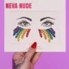 Neva Nude Rainbow Tears Crystal Face Jewels Accessories