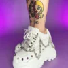 Realplay Corp Patent White Space Candy Chain Sneakers Womens