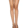 Music Legs Thick Diamond Fishnet Pantyhose Leg Wear