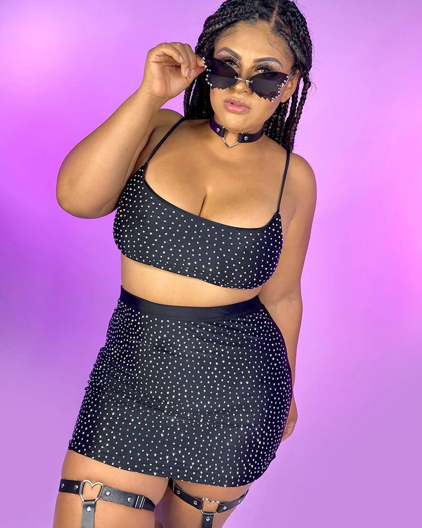 Hot And Delicious Lovestruck Black 2pc Set 1 Hot And Delicious Lovestruck Black 2pc Set