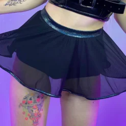 Roma Astro Candy Sheer Mesh Skirt New
