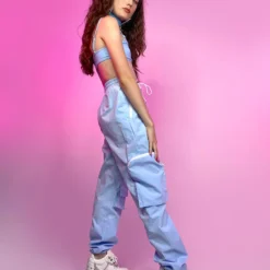 Hot And Delicious Emboldened Blue 2pc Pants Set