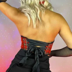 Daisy's Corsets New School's Out Plaid Bustier Top