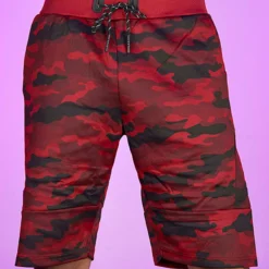 Phillip Marciano LLC Mens Red Camo Men's Shorts