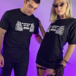 555stickers Womens Only Here For The Bass Reflective RW Tee