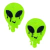 Neva Nude New Melty Alien Sparkle Neon Green UV Reactive Pasties