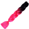 AE Womens Ombre Black/Neon Pink Braiding Hair Extensions