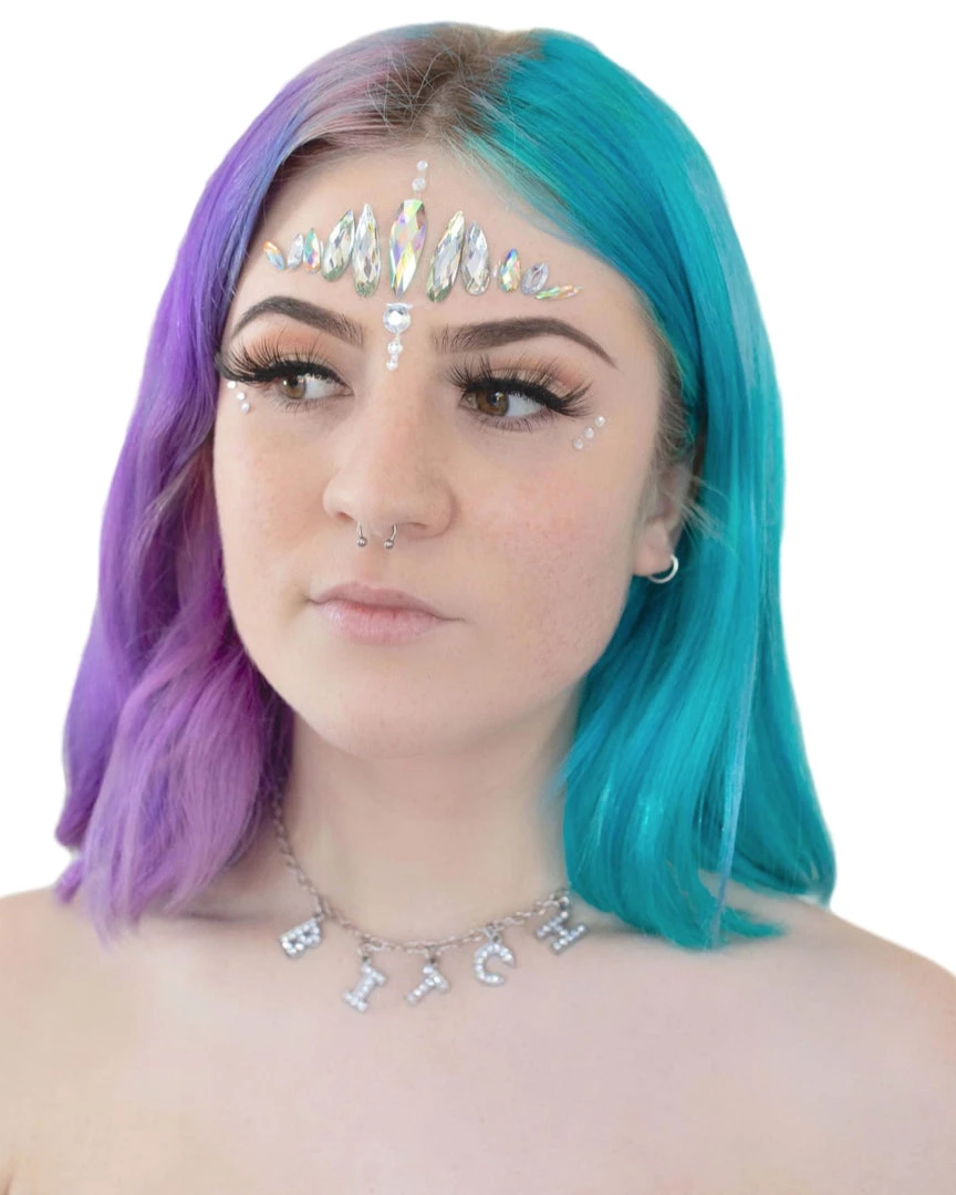 AE B-I-T-C-H Rhinestone Necklace Accessories 5 AE B-I-T-C-H Rhinestone Necklace Accessories