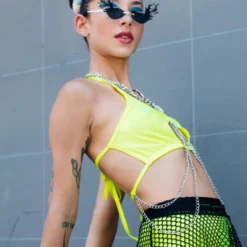 Bodyzone Chain Wrecked Keyhole Top