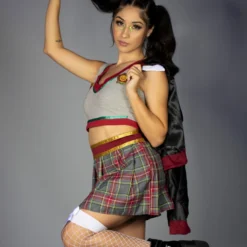 Leg Avenue Womens 3pc Spellbinding School Girl Costume 10 Leg Avenue Womens 3pc Spellbinding School Girl Costume